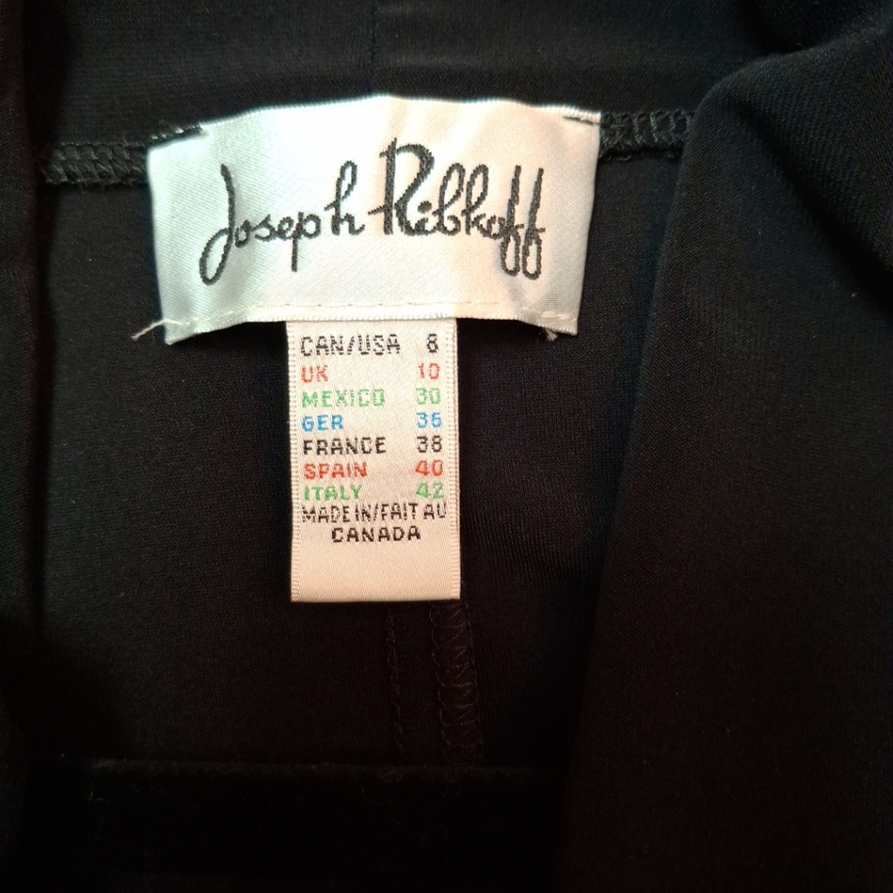 Joseph Ribkoff black dress size 8 - Picture 7 of 9